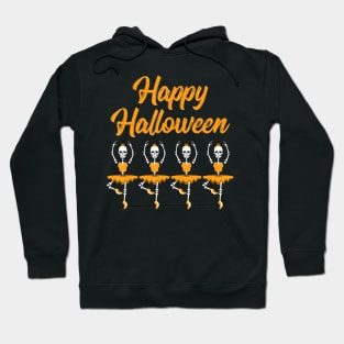 Halloween T Shirt For Dancers Dancing Skeleton Ballet Gift Hoodie